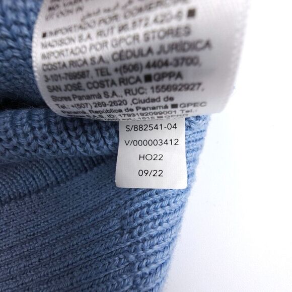 NEW Athleta Merino Wool Ribbed Hanover Refined V-Neck Sweater Quiet Luxury Blue - Picture 7 of 7